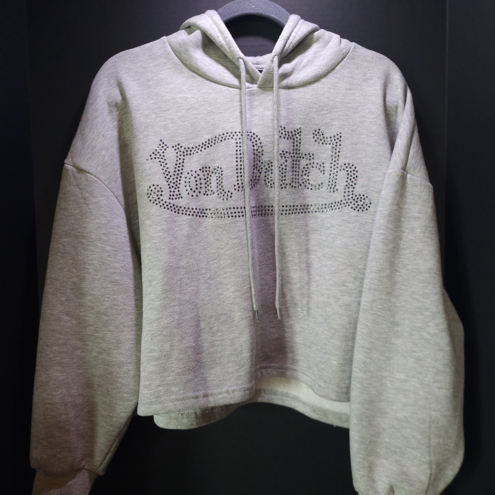 Von Dutch Light Gray Women's Hoodie